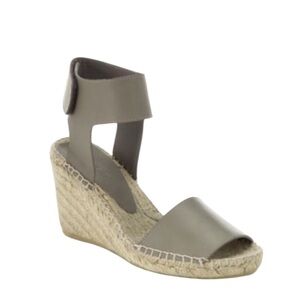 VINCE Sophie Leather Wedge Espadrille Sandals